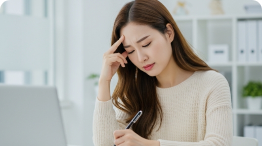 편두통 및 집중력 저하